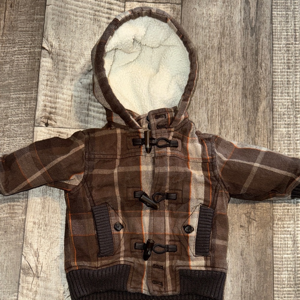 OLD NAVY fleece lined Coat-size 6-12 months